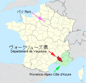 Carte de Vaucluse