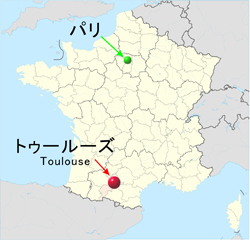 Carte de Toulouse