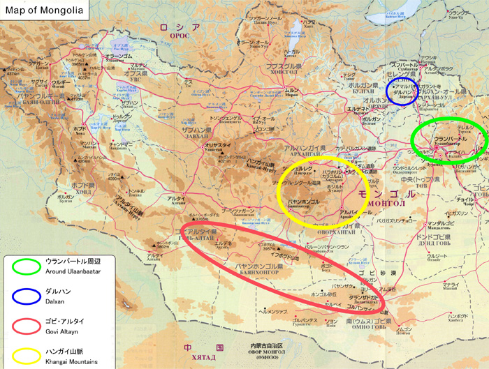 Map of Mongolia